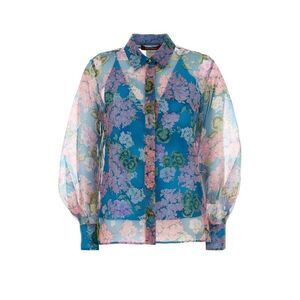 Mm Studio Women Printed Organza Barnaba Shirt